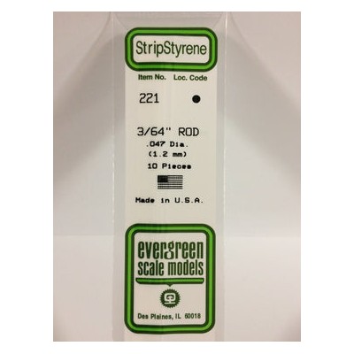 EVG221 .047" ROD 3/64" 10/pk *5