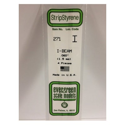 EVG271 .060" I-BEAM 4/pk *5