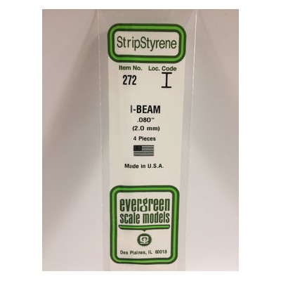 EVG272 .080" I-BEAM 4/pk *5
