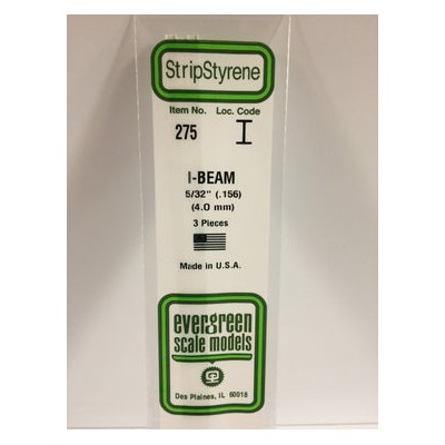 EVG275 .156" (5/32") I-BEAM 3/pk *5
