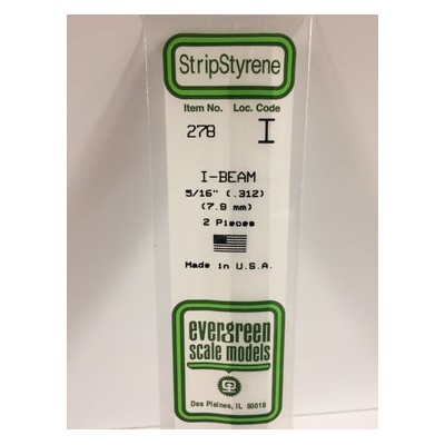 EVG278 .312" (5/16") I-BEAM 2/pk *5