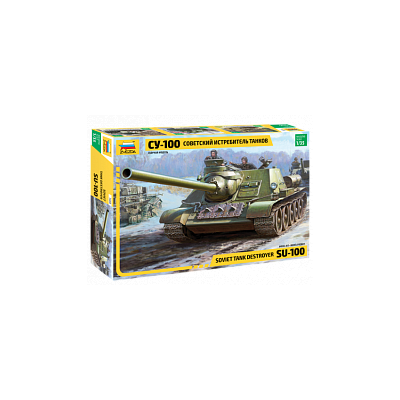 ZVD3688 SOVIET S.P. GUN SU-100 1/35