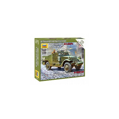 ZVD6273 SOVIET M-3 SCOUT CAR w machine gun, 1/100