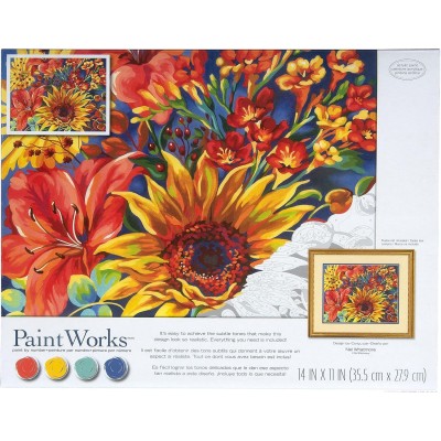 DIM91863 SUNFLOWER ON BLUE, 14x11