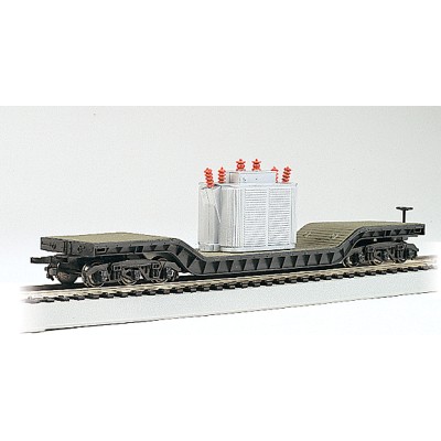 BAC18348 HO-52' CENTER DEPRESS.FLAT CAR w transformer