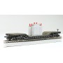 BAC18348 HO-52' CENTER DEPRESS.FLAT CAR w transformer