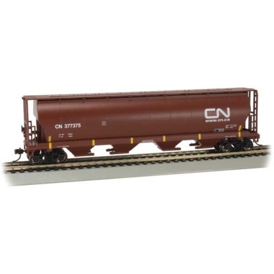 BAC19103 HO CDN 4-BAY CYL.GRAIN HOPPER-CN 877375,oxide red