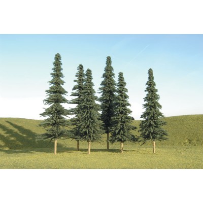 BAC32004 HO SCALE TREES-5"-6"SPRUCE TREES(6)...