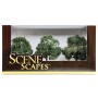 BAC32013 HO SCALE TREES-3"-3.5"OAK TREES(3)