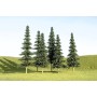 BAC32104 N SCALE TREES-3"-4" SPRUCE TREES(9)