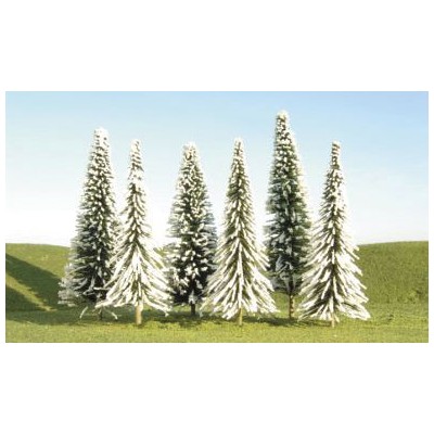 BAC32154 HO BULK TREES-4"-6"PINE TREES w snow(24)