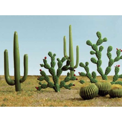 BAC32513 HO MIXED CACTI-1/4" YO 2.5" TALL (15pk) *1