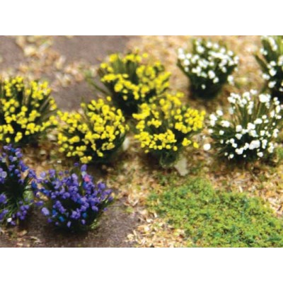 BAC32515 HO FLOWERING SHRUBS-PURPLE, YELLOW & WHITE (48pk) *1