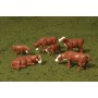 BAC33102 HO MIN.FIGURES, cows- brown/white