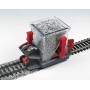 BAC39016 HO BALLAST SPREADER CAR w shut off and adjuster