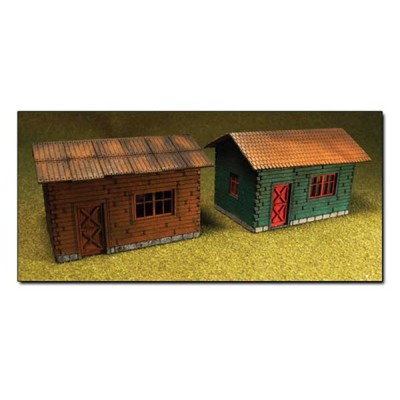 BAC39101 HO SCALE LASER-CUT COTTAGE KIT(2/PK) *