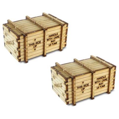 BAC39110 HO SCALE MACHINERY CRATES, 2/pk