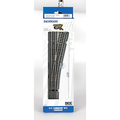 BAC44140 HO E-Z COMMAND DCC 4 turnout, right