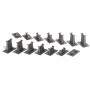 BAC44471 HO E-Z TRACK 14pc, graduated pier set