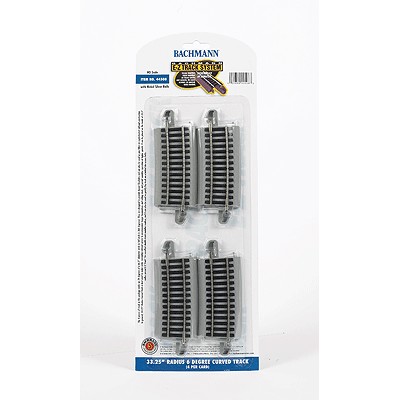 BAC44508 HO 33.25"RADIUS 6 degree curved track (4)