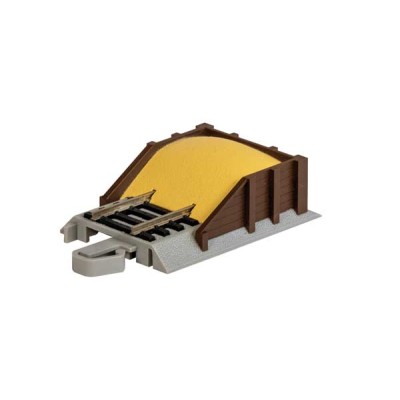 BAC44599 HO EZ TRACK SAND BUMPERS w nickel silver rails (2/crd)