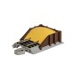 BAC44599 HO EZ TRACK SAND BUMPERS w nickel silver rails (2/crd)