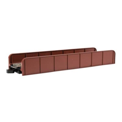 BAC44651 N E-Z TRACK GIRDER BRIDGE w/nickel silver rails, unlettered, oxide red