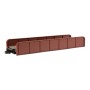 BAC44651 N E-Z TRACK GIRDER BRIDGE w/nickel silver rails, unlettered, oxide red