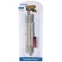 BAC44711 HO E-Z TRACK-NICK SILV RAILS W/CONC TIES-9" STR TERM RER W/WIRE
