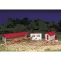 BAC45152 HO BLDG.KIT-FARM BUILDINGS w animals