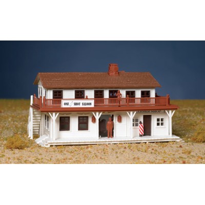 BAC45162 HO BUILDING-SALOON & BARBER SHOP