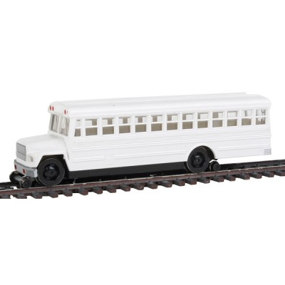 BAC46215 HO HIGH RAILER-MOW-SELF PROP-BUS-WHITE... *