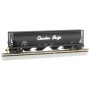 BAC73804 HO CANADIAN 4-BAY CYL.GRAIN HOPPER W/END OF TR.DEVICE-CP(BLACK)