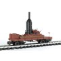 BAC95699 LOG SKIDDER W/CRATES ON 20' LOG CAR-L.S.